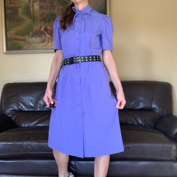 Vintage 70s collared dress, great condition - Picture 2 of 5